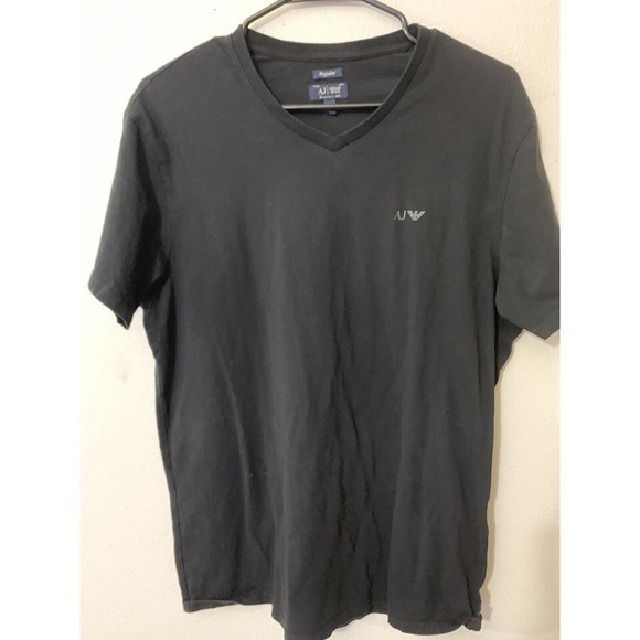 Armani Jeans Other - ARMANI JEANS Sweater Mens XL Black V Neck 100% Cotton Regular Fit EUC